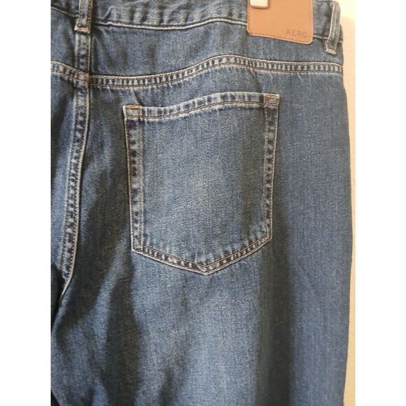 Aeropostale Women Jeans High Rise Baggy Wide Leg Size 14 SHORT Hippie Streetwear - Picture 9 of 16